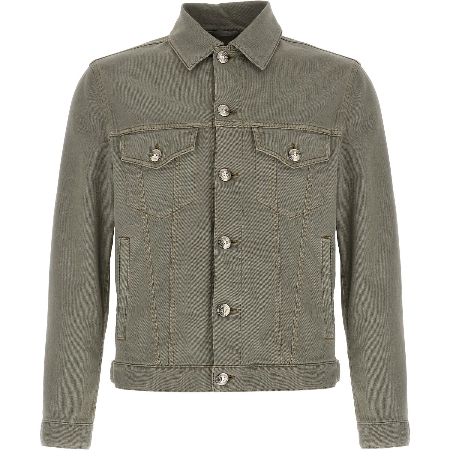 Gray Cotton Denim Jacket