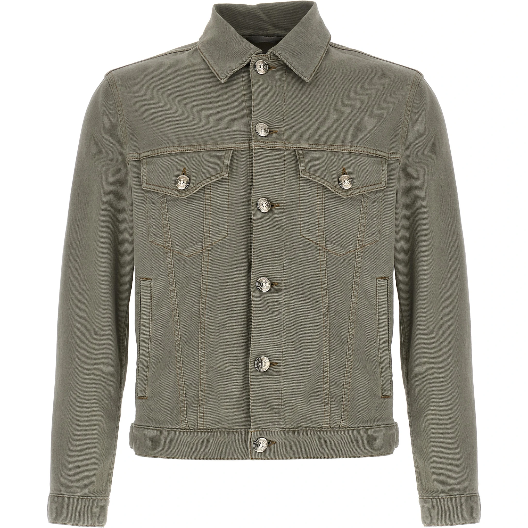 Gray Cotton Denim Jacket