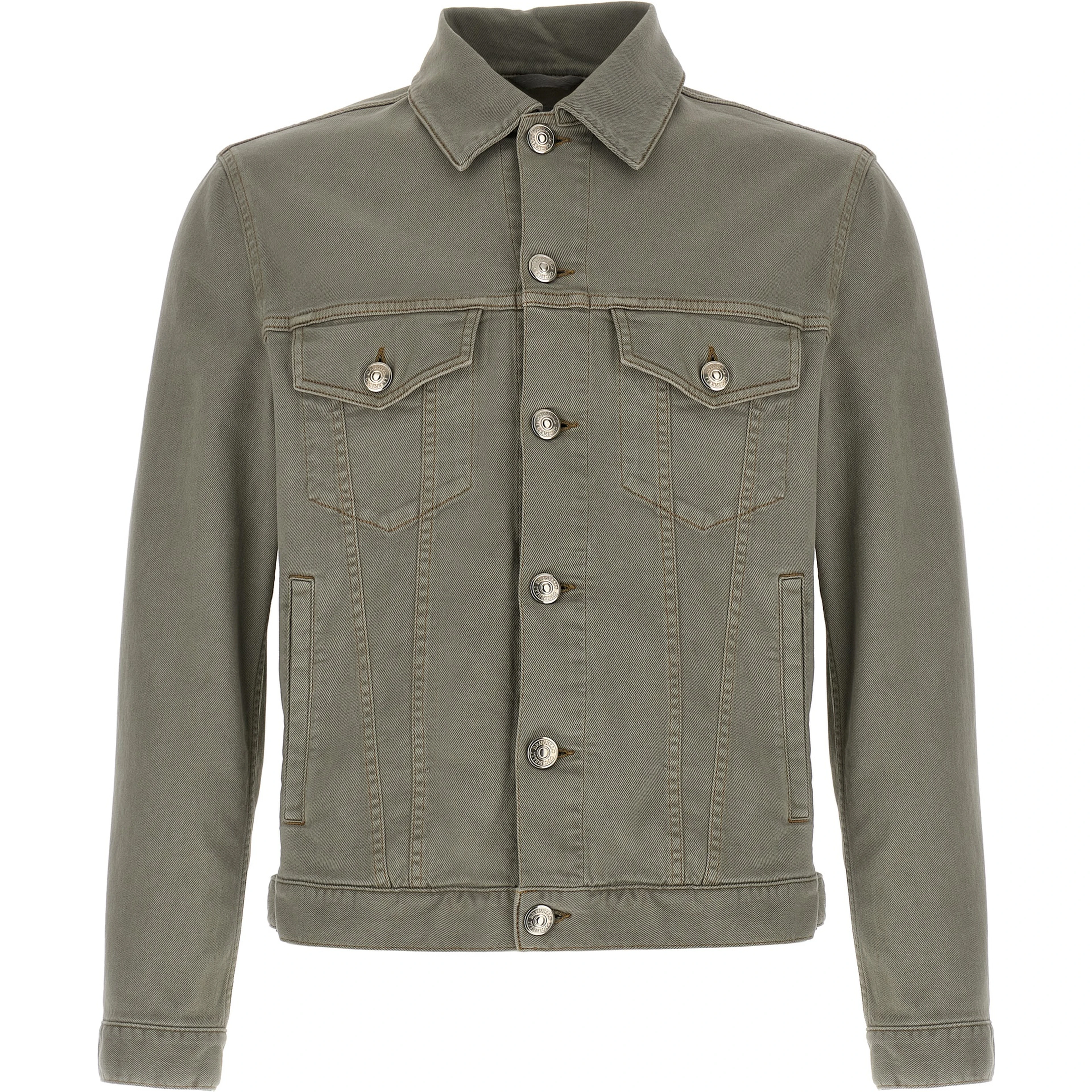Gray Cotton Denim Jacket