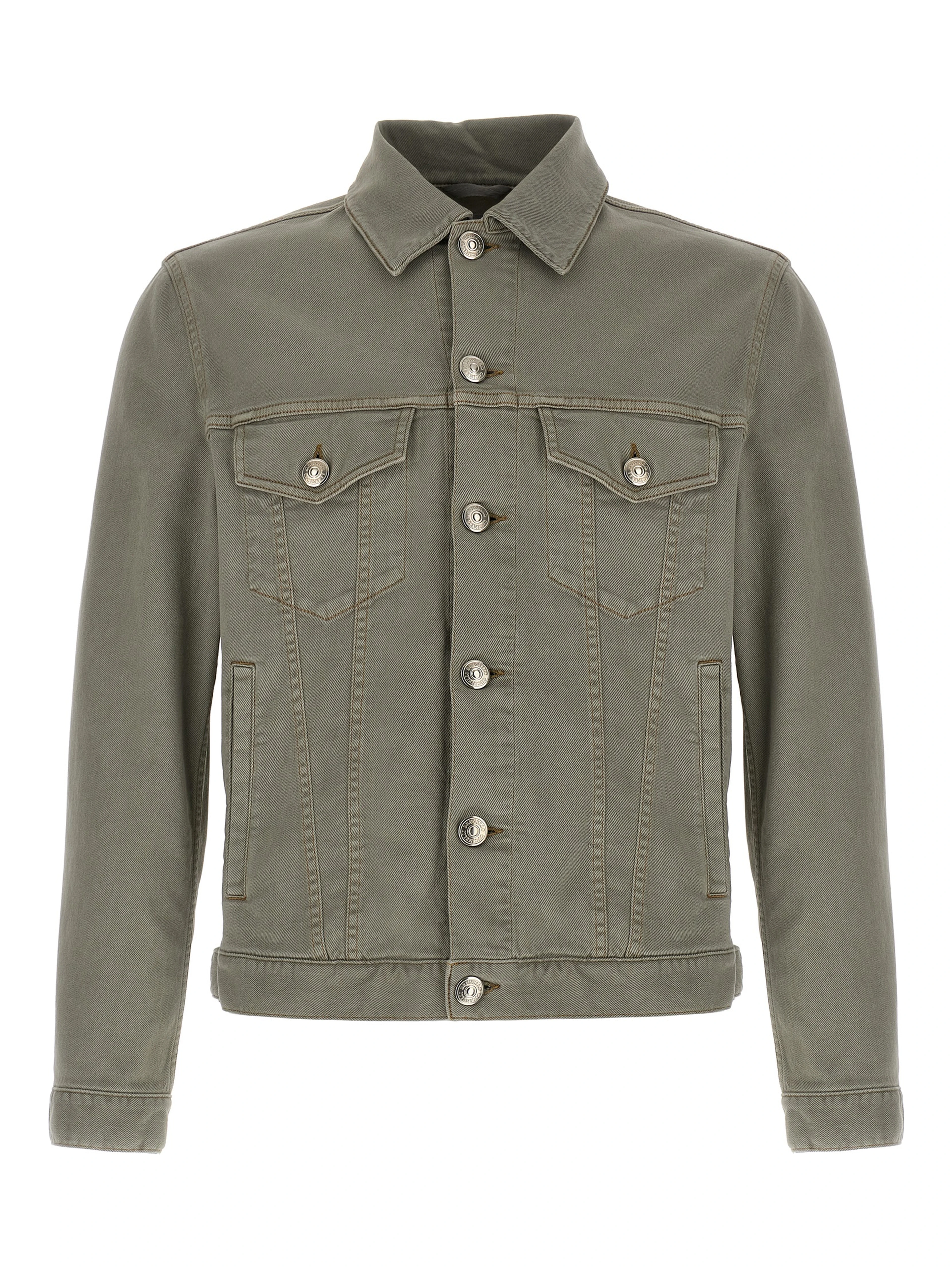 Gray Cotton Denim Jacket