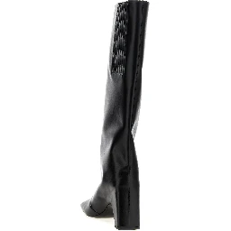 Black Cowhide Over The Knee