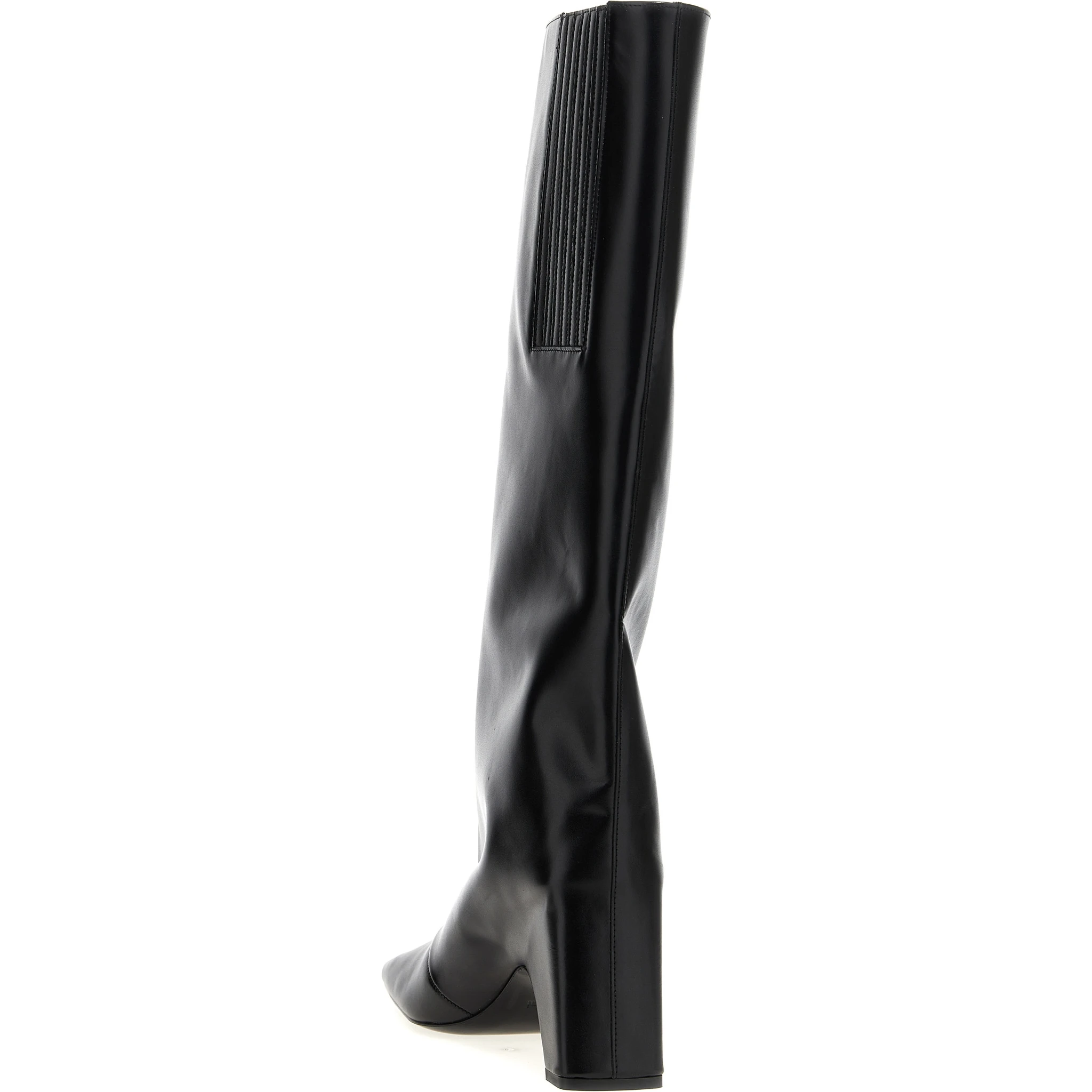 Black Cowhide Over The Knee