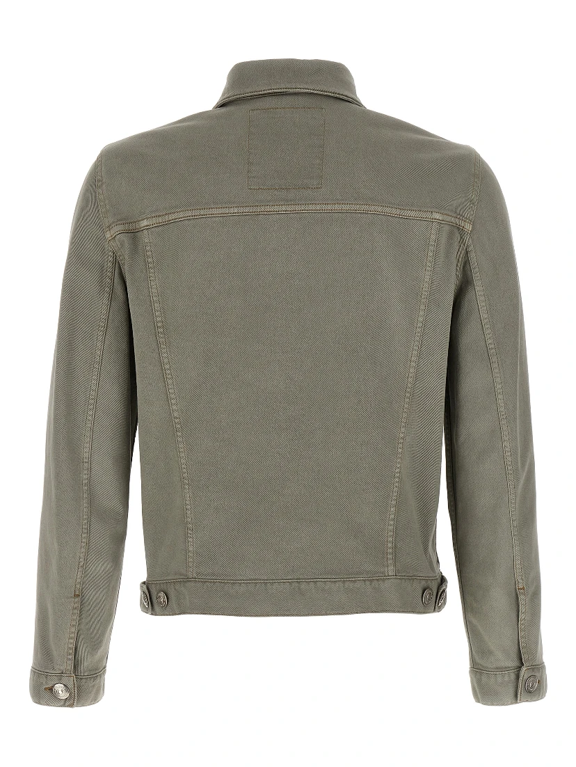 Gray Cotton Denim Jacket