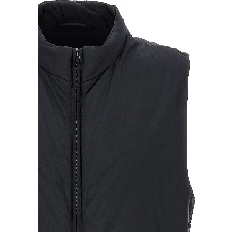 Black Polyamide Sleeveless Jacket