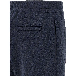 Blue Polyester Joggers (Workout Pants)