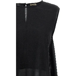 Black Silk Tank Tops