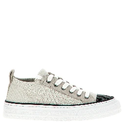 Multicolor Cotton Low Top Sneakers