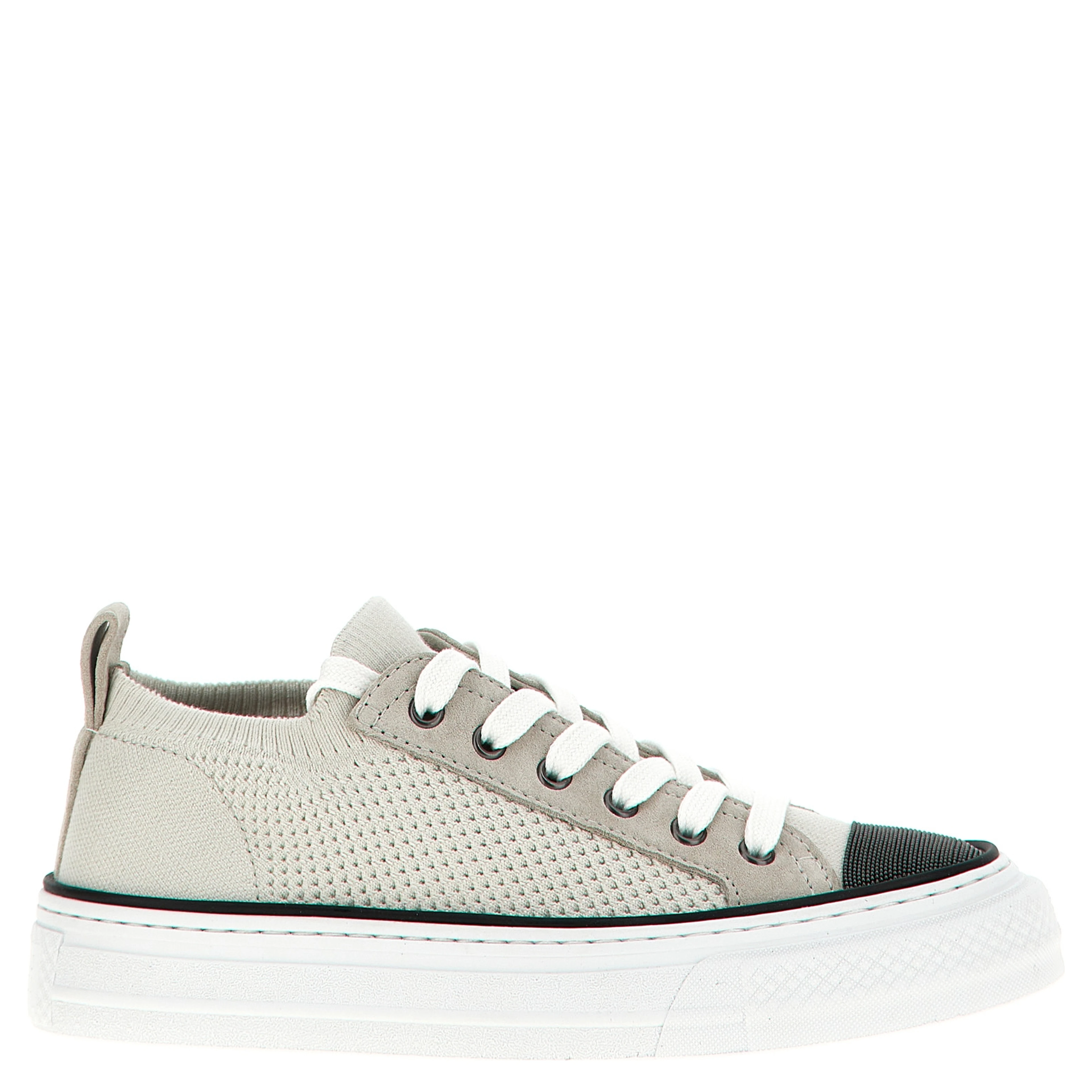 Multicolor Cotton Low Top Sneakers
