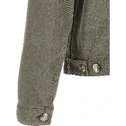 Gray Cotton Denim Jacket