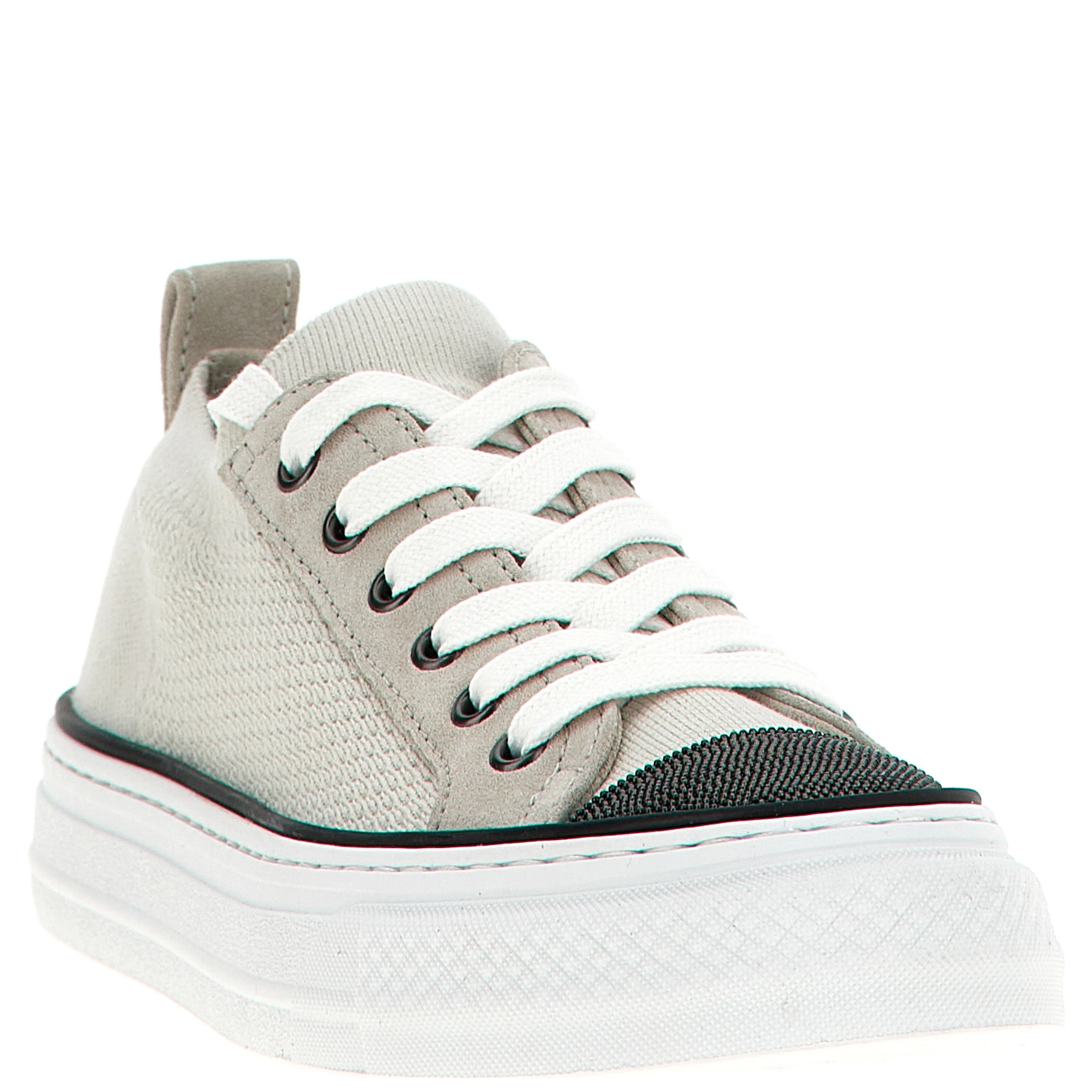 Multicolor Cotton Low Top Sneakers