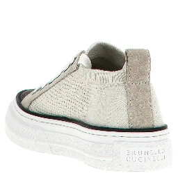 Multicolor Cotton Low Top Sneakers
