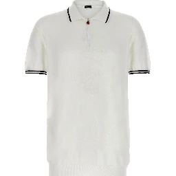 White Cotton Polo Shirt