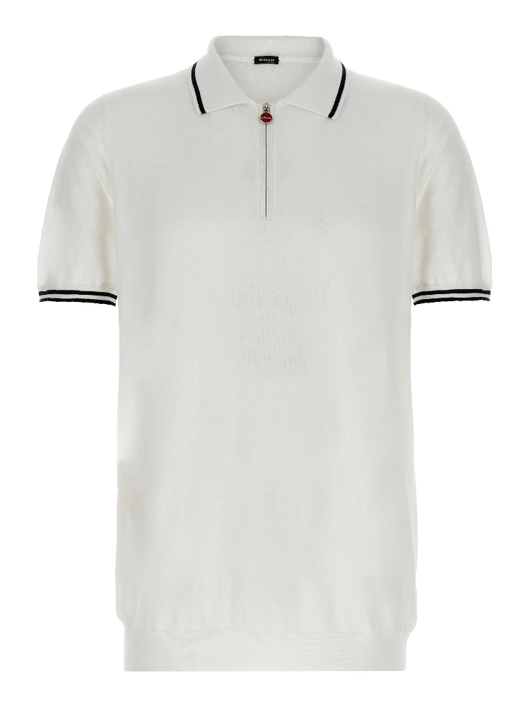 White Cotton Polo Shirt