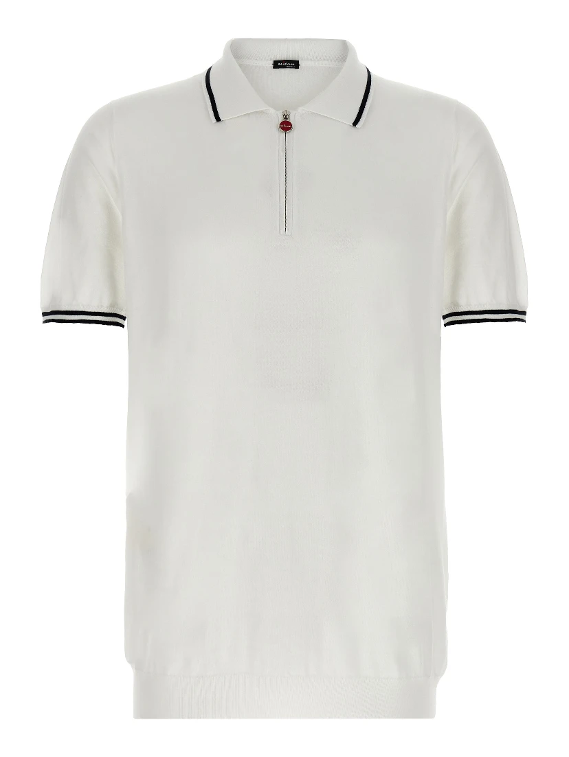 White Cotton Polo Shirt