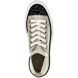 Multicolor Cotton Low Top Sneakers