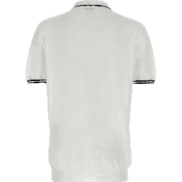 White Cotton Polo Shirt
