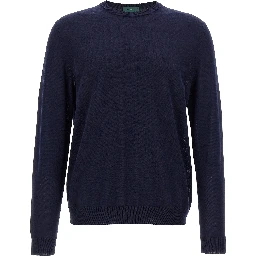 Blue Cotton Cardigan
