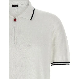 White Cotton Polo Shirt
