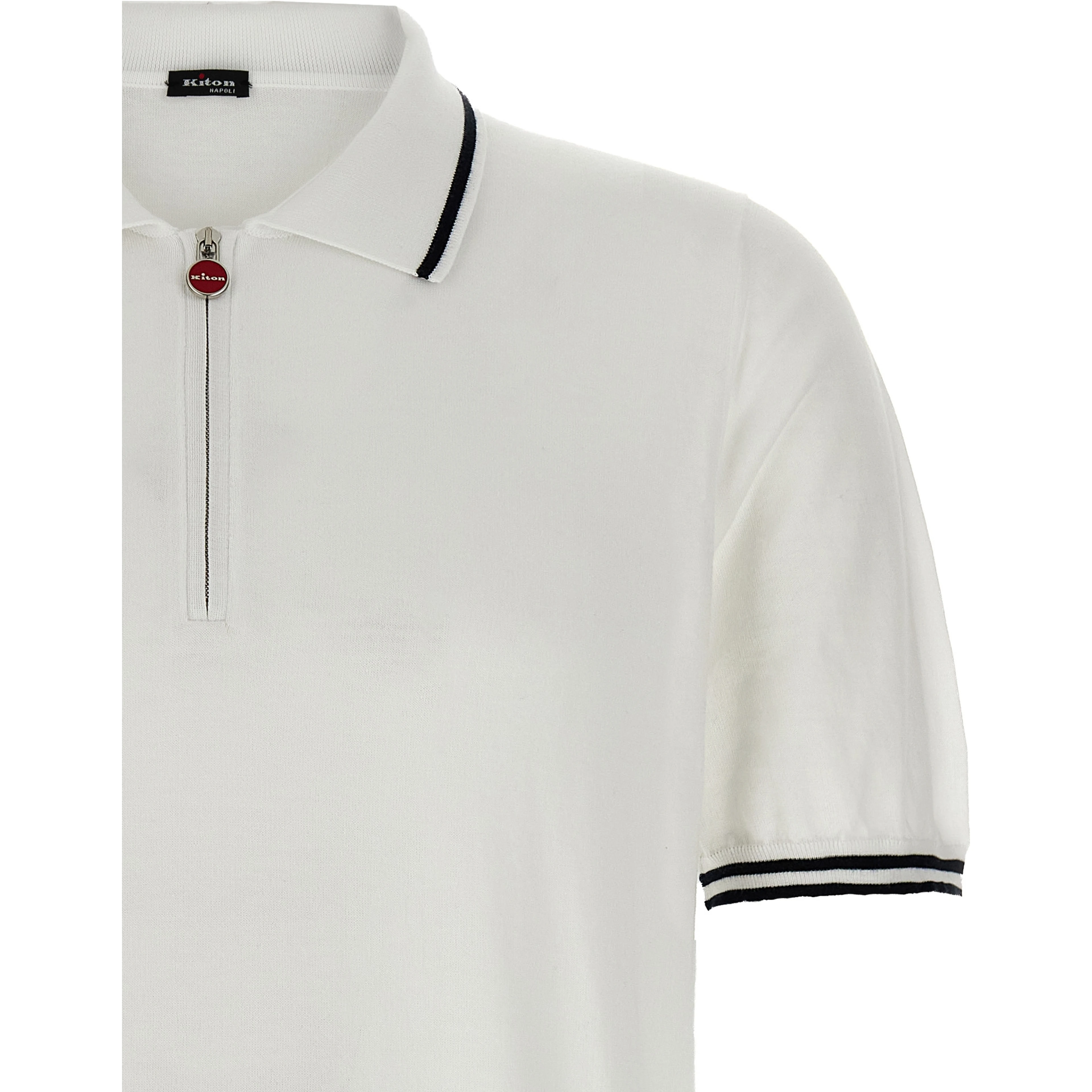 White Cotton Polo Shirt