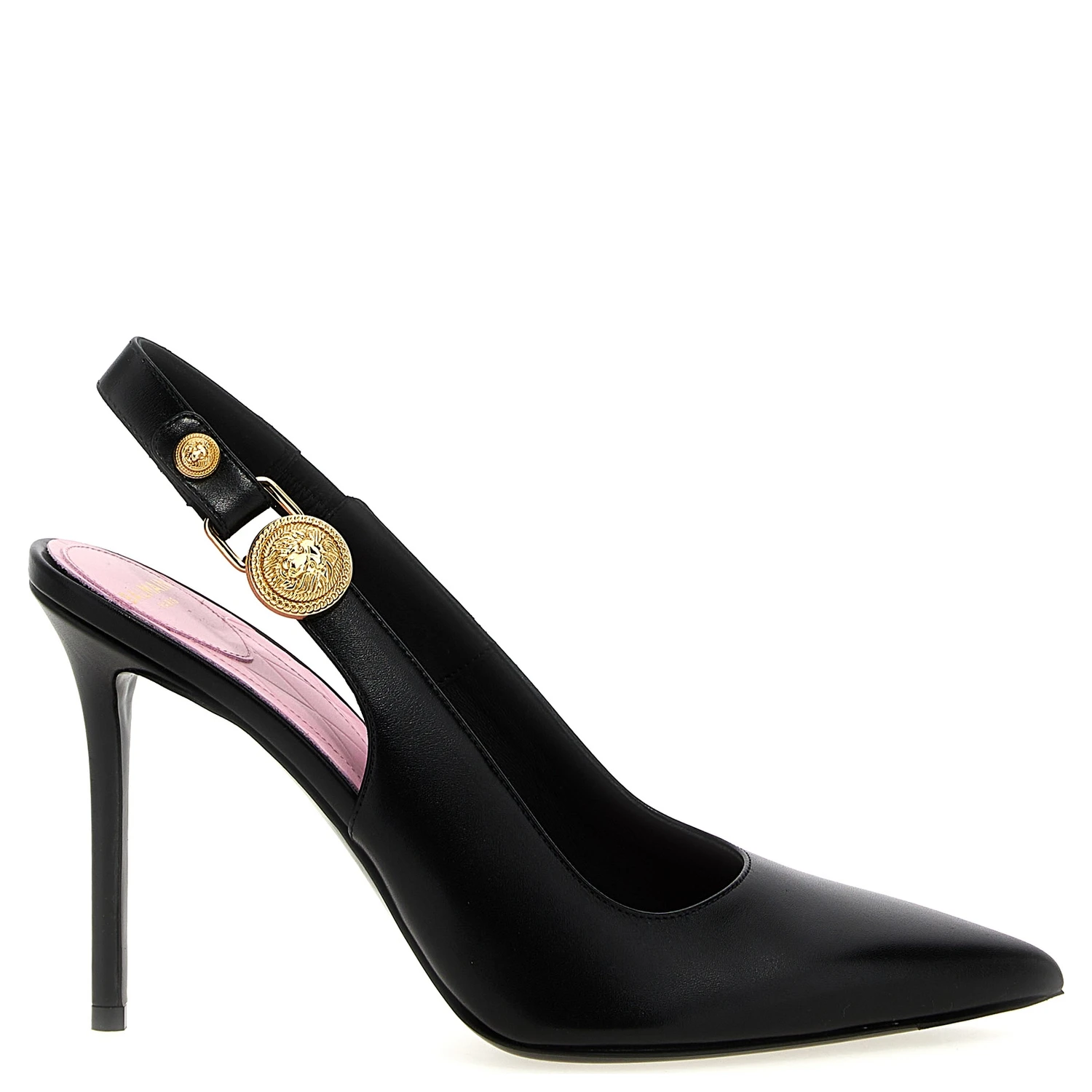 Black Calfskin High Heel Pumps