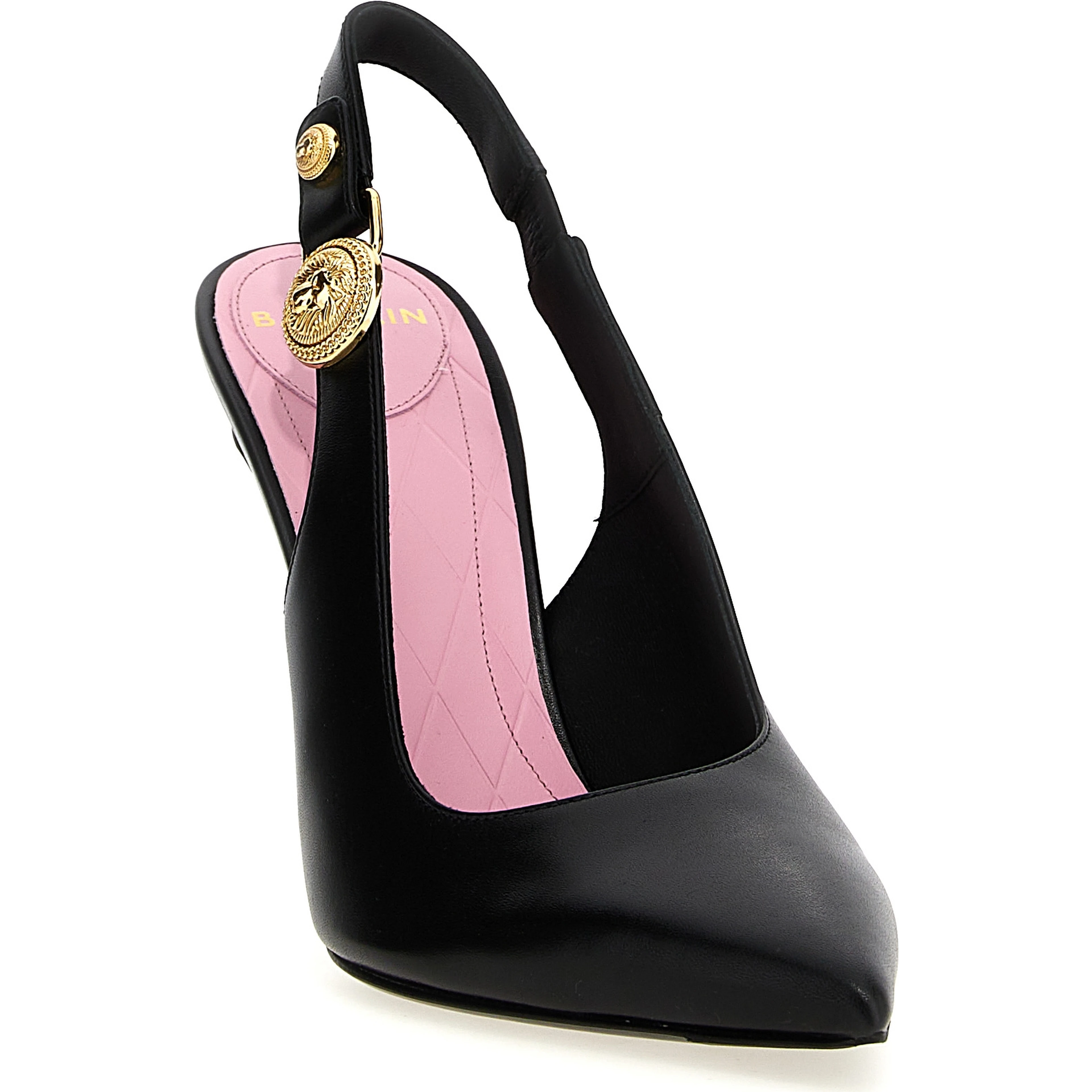 Black Calfskin High Heel Pumps