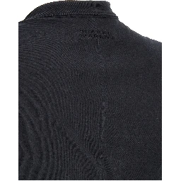 Black Cotton Sleeveles T-Shirt