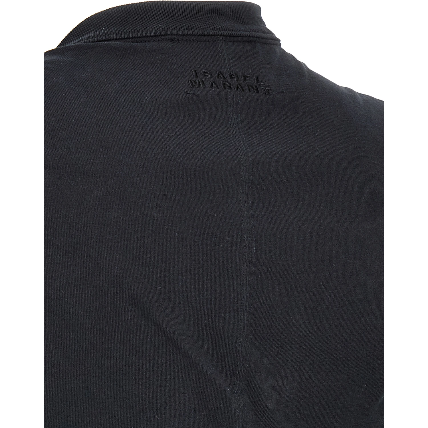Black Cotton Sleeveles T-Shirt