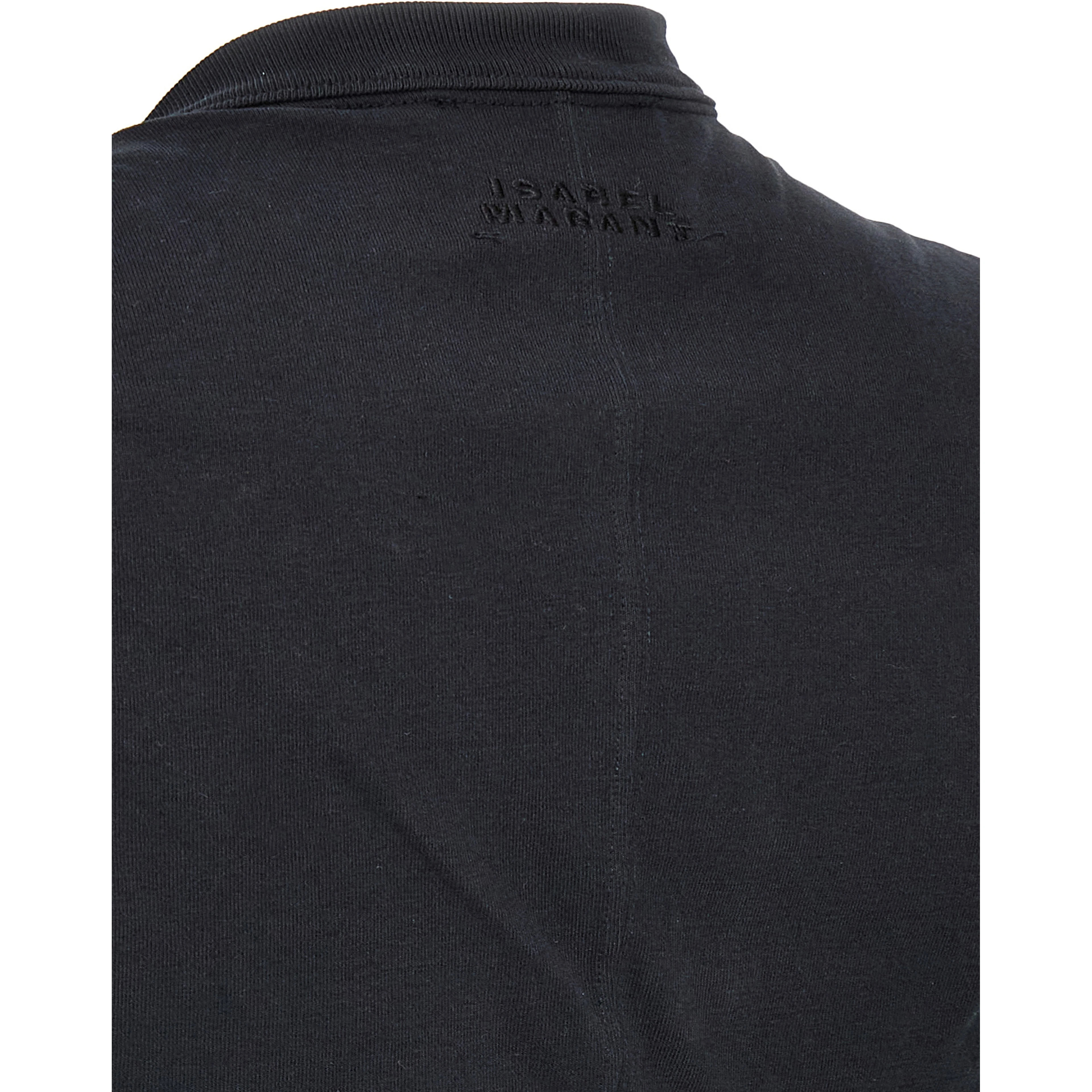 Black Cotton Sleeveles T-Shirt