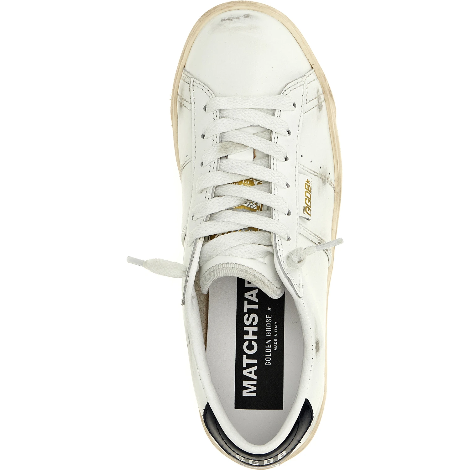 Blue Cowhide Low Top Sneakers