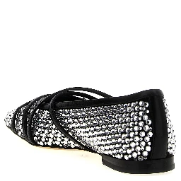 Black Polyamide Ballet Flats