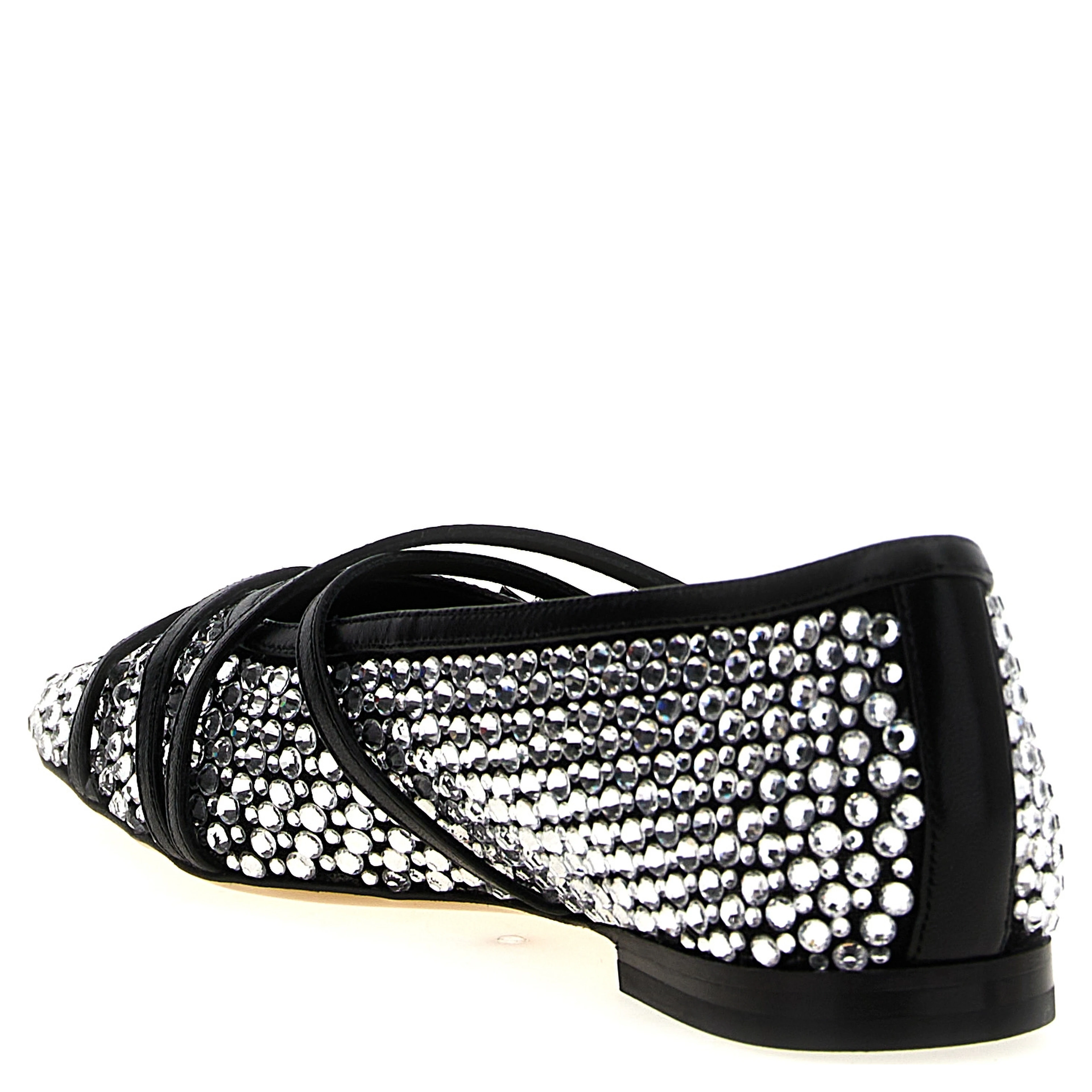 Black Polyamide Ballet Flats