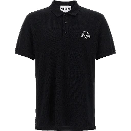 Black Cotton Polo Shirt