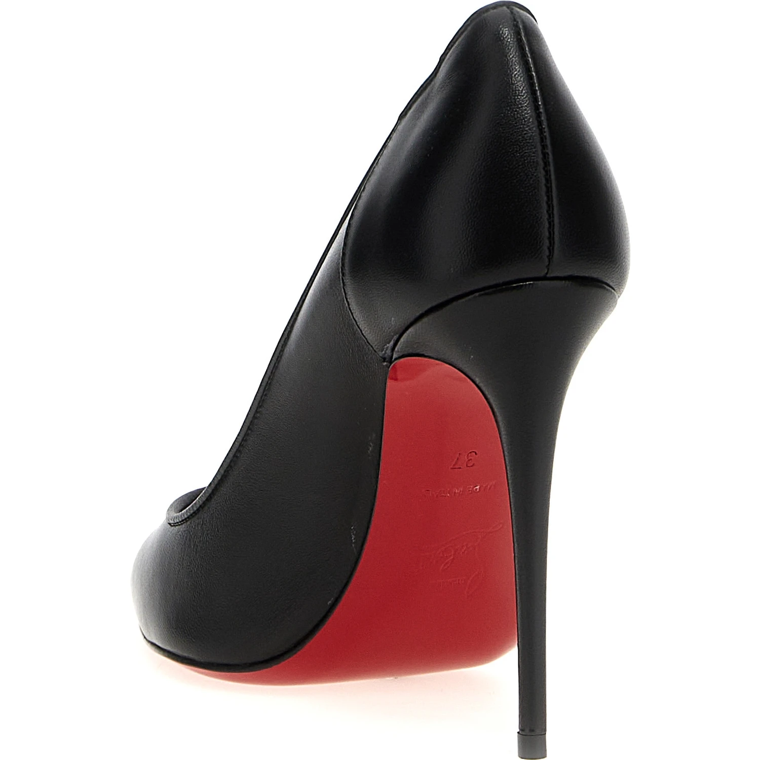 Black Napa Leather / Calf Bos Taurus High Heel Pumps