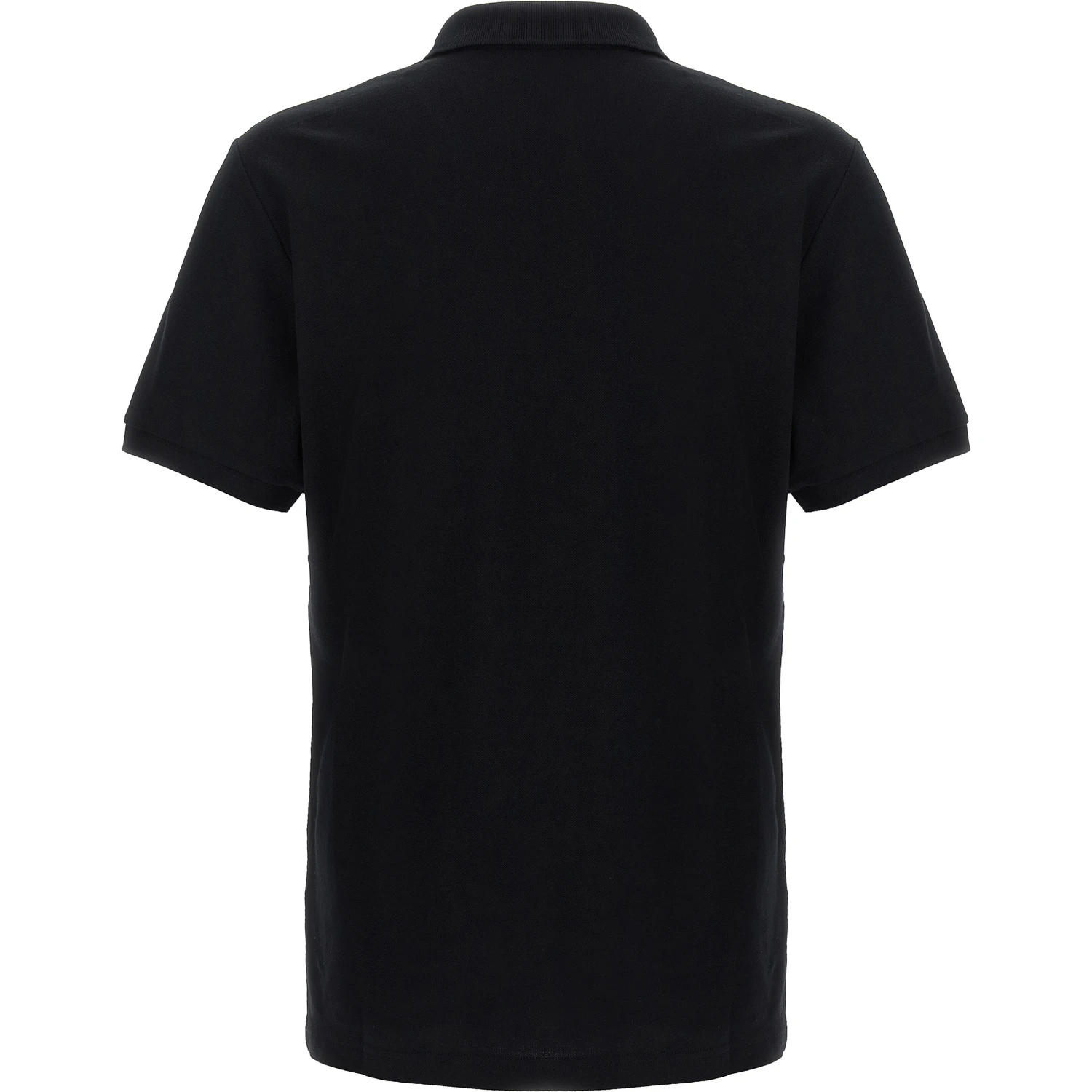 Black Cotton Polo Shirt
