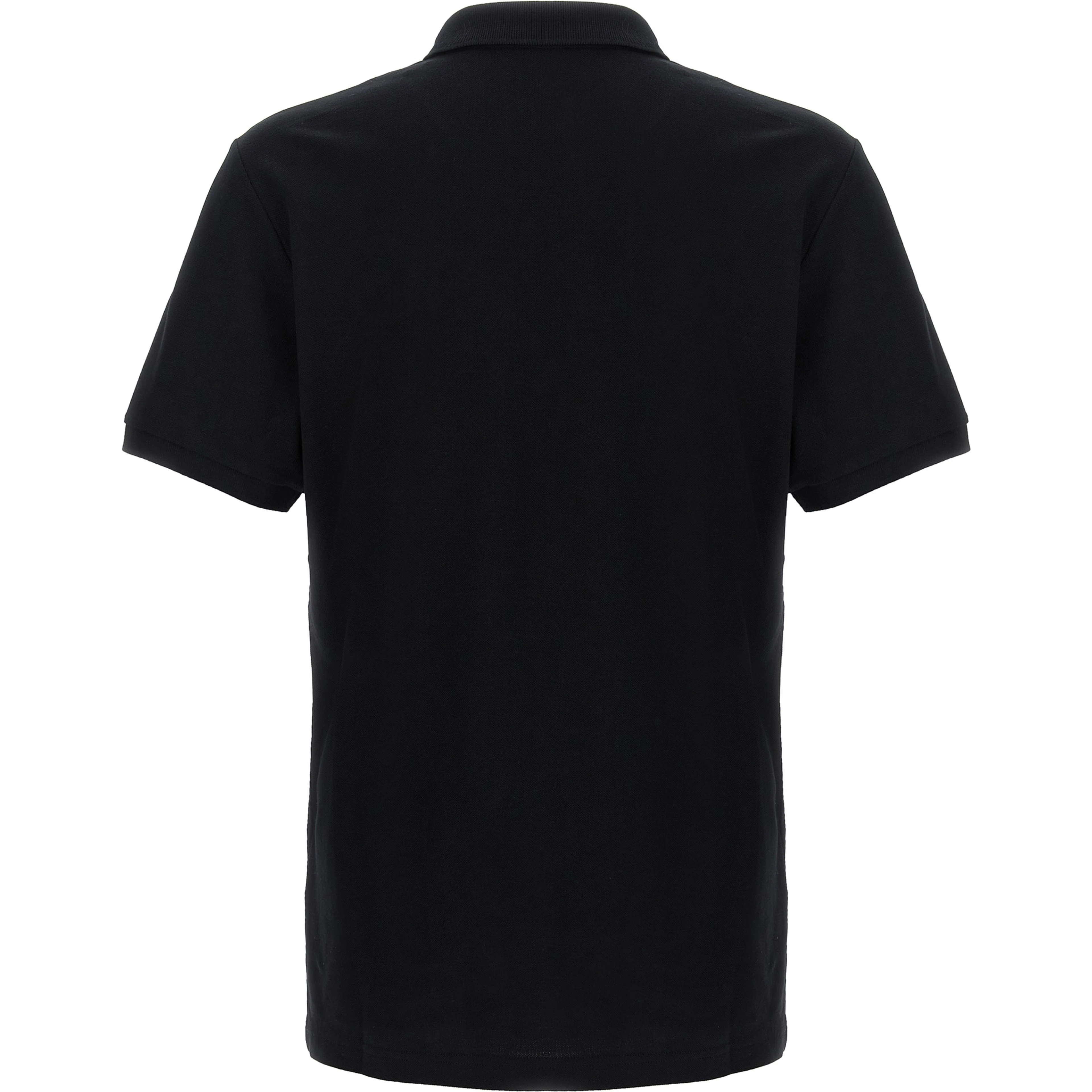 Black Cotton Polo Shirt