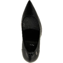 Black Napa Leather / Calf Bos Taurus High Heel Pumps