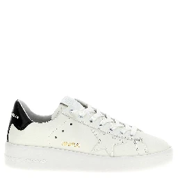 Black Cowhide Low Top Sneakers