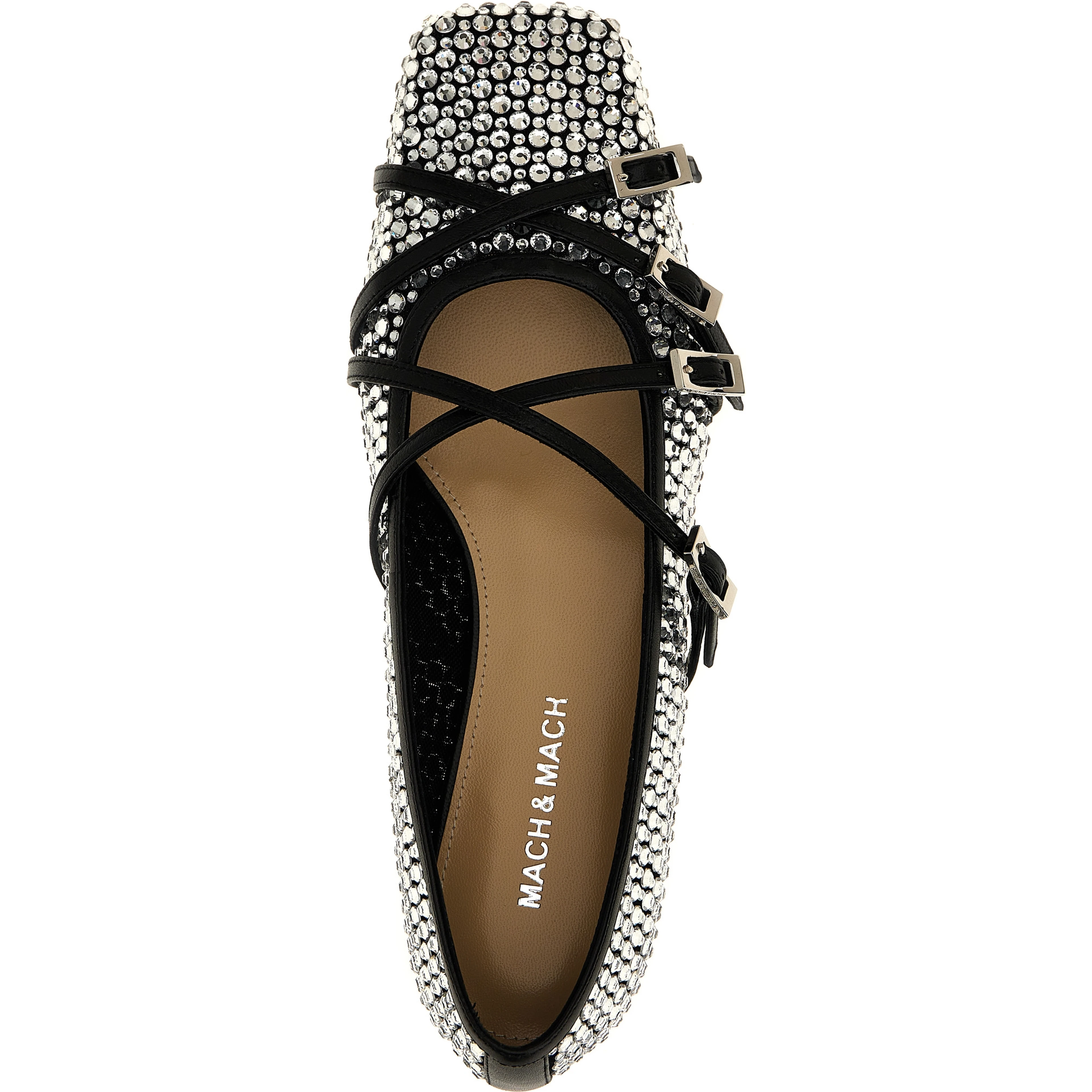 Black Polyamide Ballet Flats