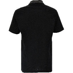 Black Cotton Polo Shirt