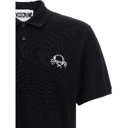 Black Cotton Polo Shirt