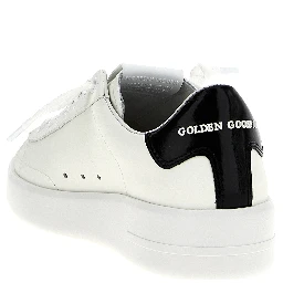 Black Cowhide Low Top Sneakers