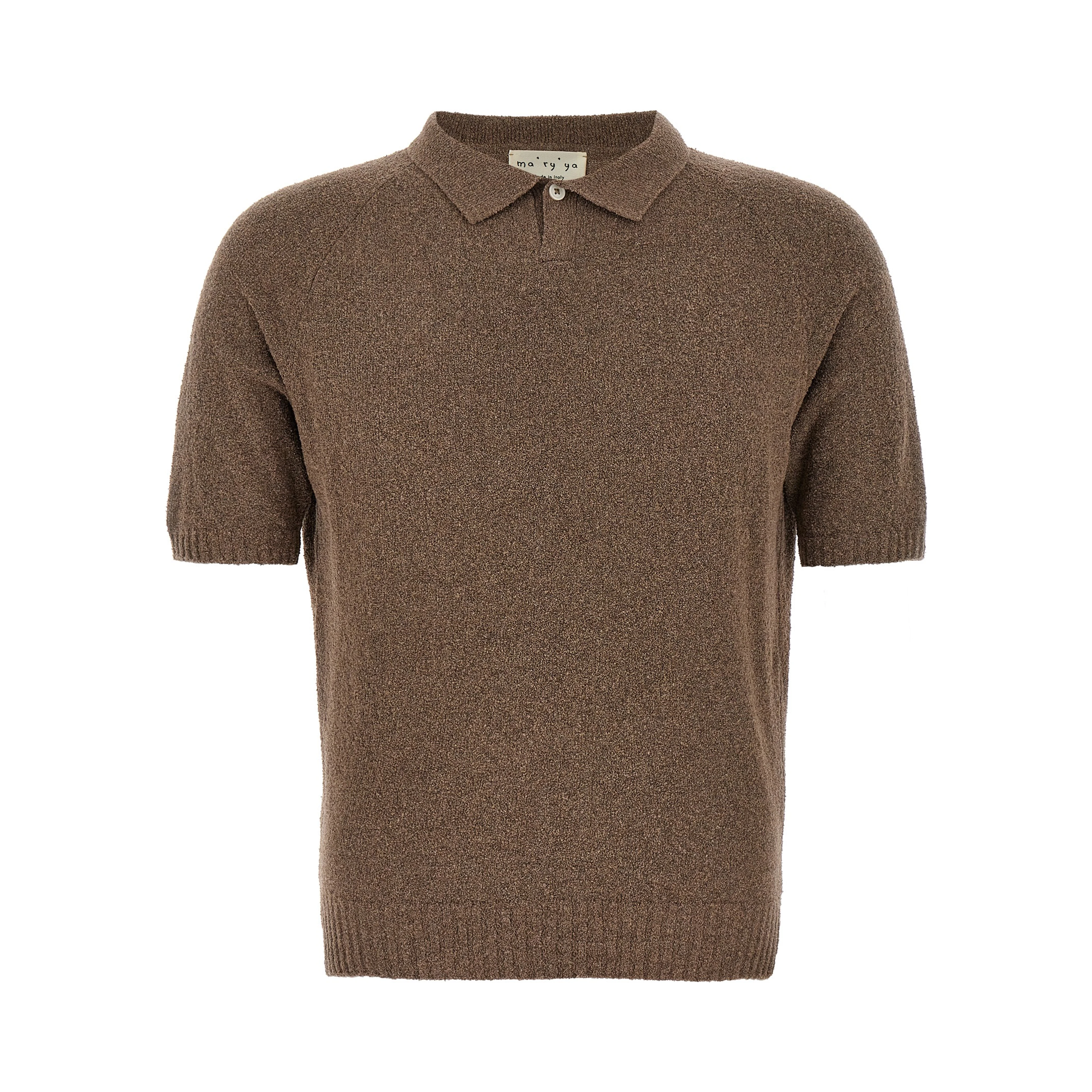 Brown Cotton Polo Shirt