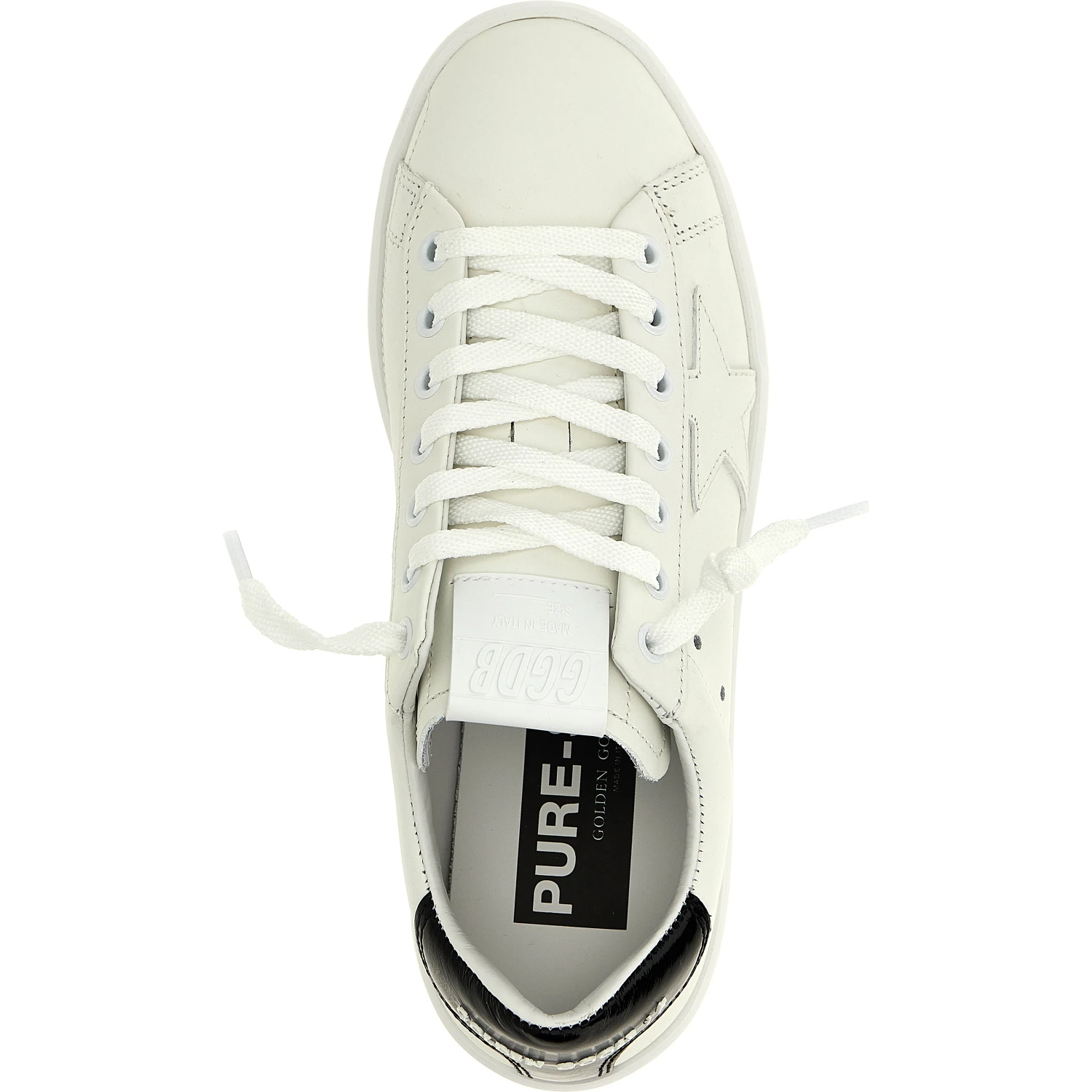 Black Cowhide Low Top Sneakers