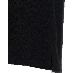 Black Cotton Polo Shirt