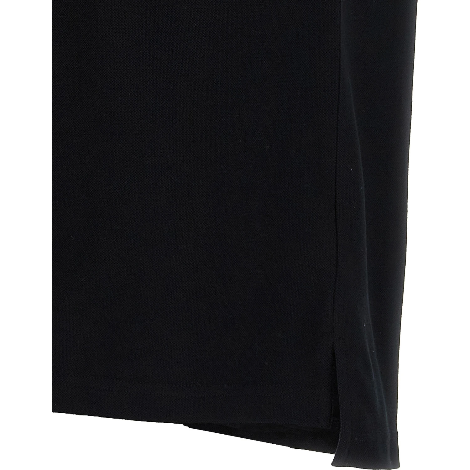 Black Cotton Polo Shirt