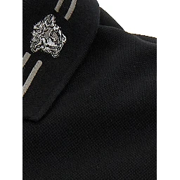 Black Cotton Polo Shirt