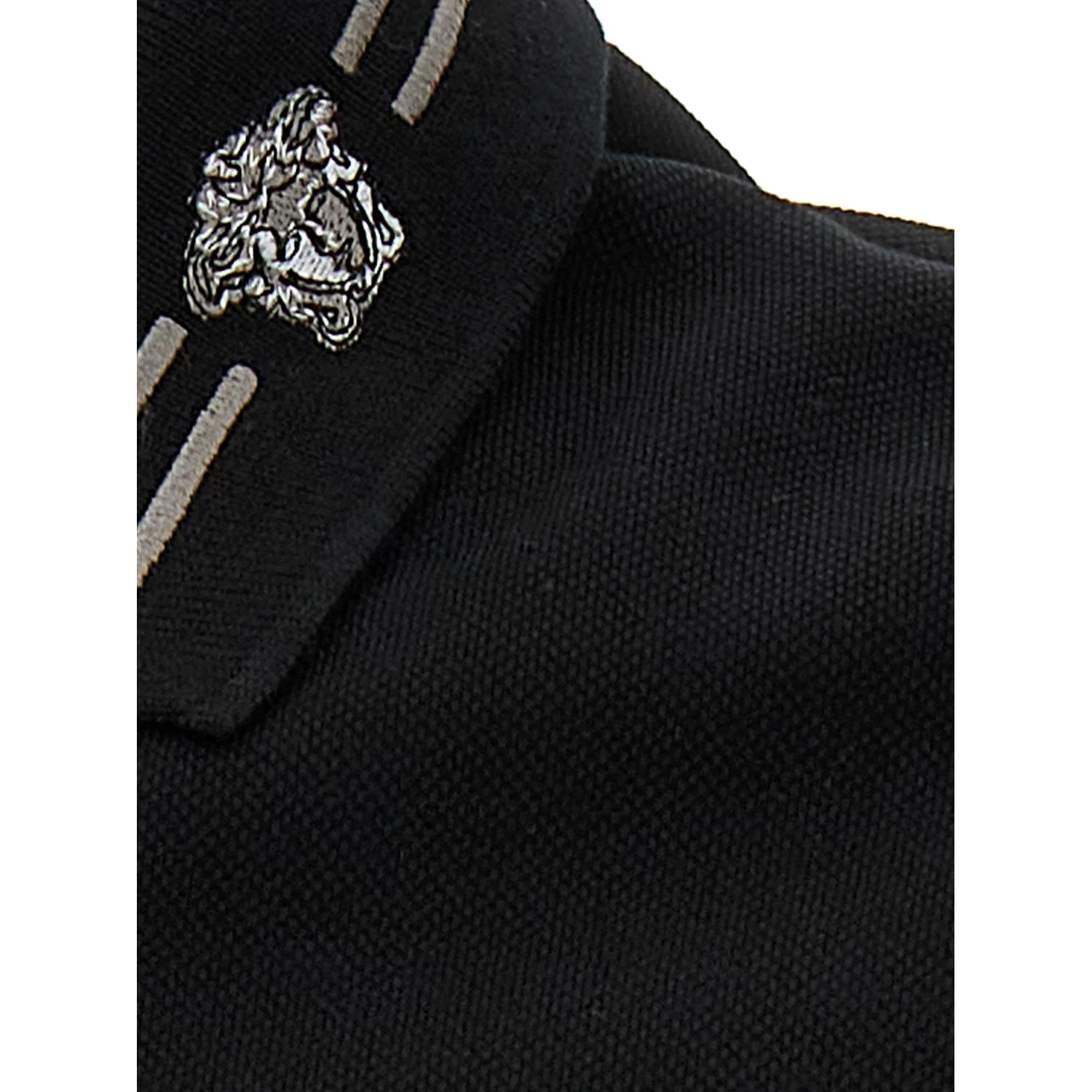Black Cotton Polo Shirt