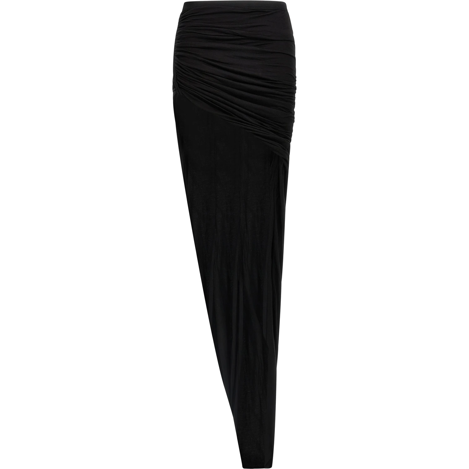 Black Cotton Mini Skirt