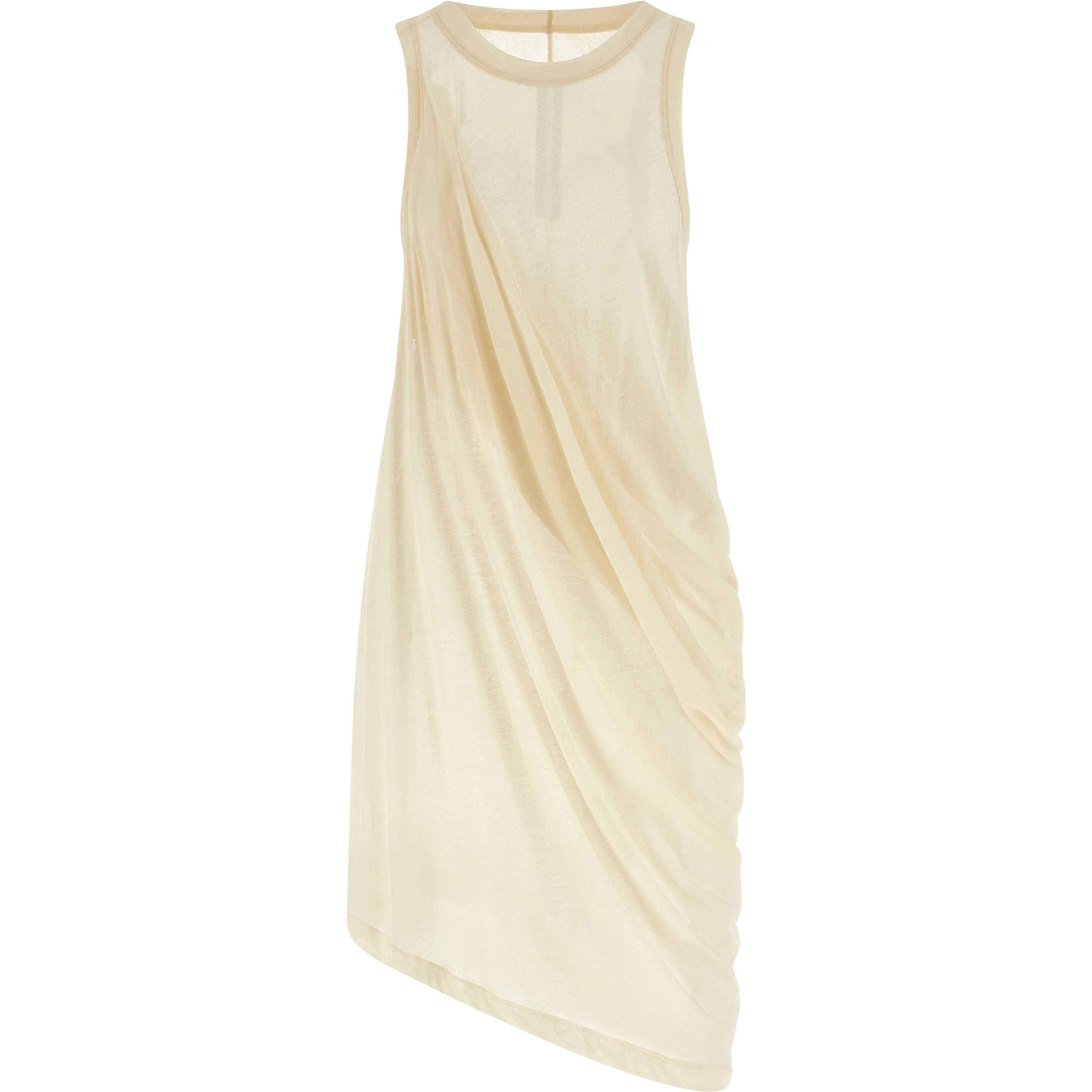Beige Cotton Casual Dress