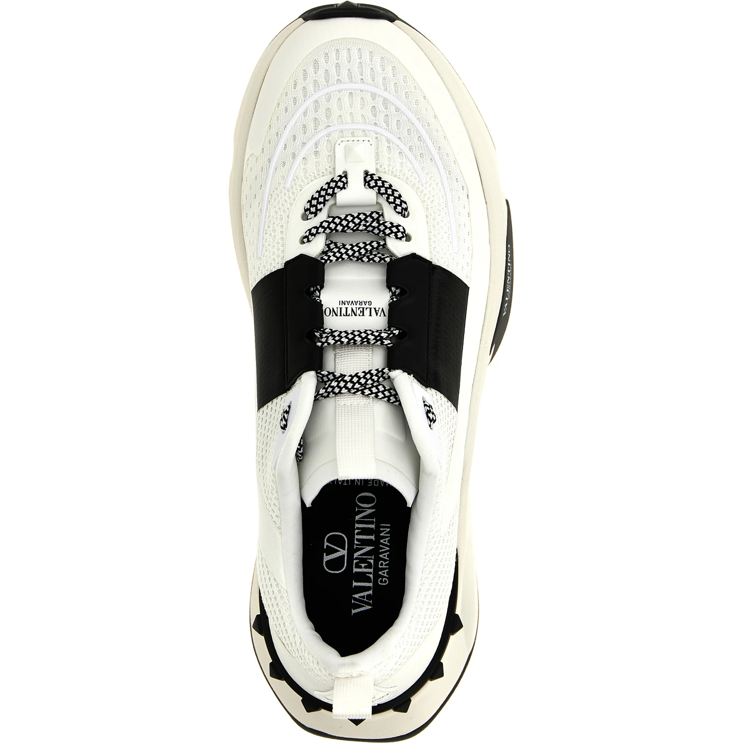 Bicolor Calfskin Athletic Sneakers